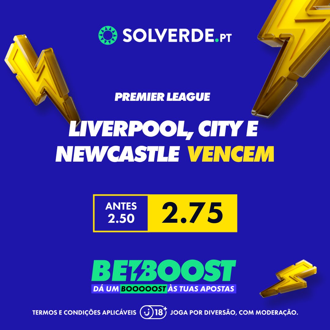 Giveaway de Free Bets 🙌 

Se este Bet Boost der green vamos dar 5 Free Bets de 10€:

- Só tens de seguir a <a href="/solverdept/">Solverde.pt 🔞</a> e RT - repostar

Aproveita as odds 🌍 sol-ver.de/dOL6ydo