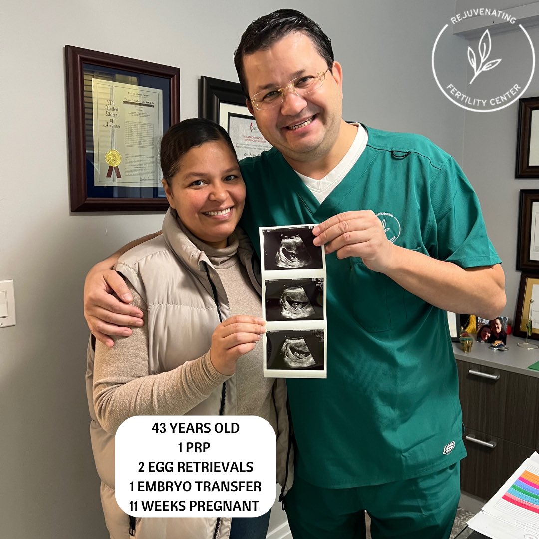 We are so happy for our patient graduating (we will miss her)… PRP ovarian rejuvenation rejuvenatingfertility.com/contact-us/ and IVF, ending with pregnancy 💕💕💕 

#ivfsuccess #ivfsuccessstory #ivfsuccessstories #pregnancyafterivf #pregnancyaftermiscarriage