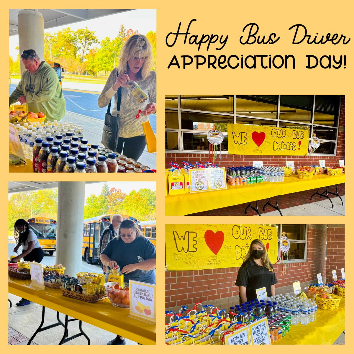 Thanks to the IB Office, Ms. Labastida, and our PTSA for celebrating our Bus drivers!!! They loved it! @RMHS_MainOffice @RMHSmagnet