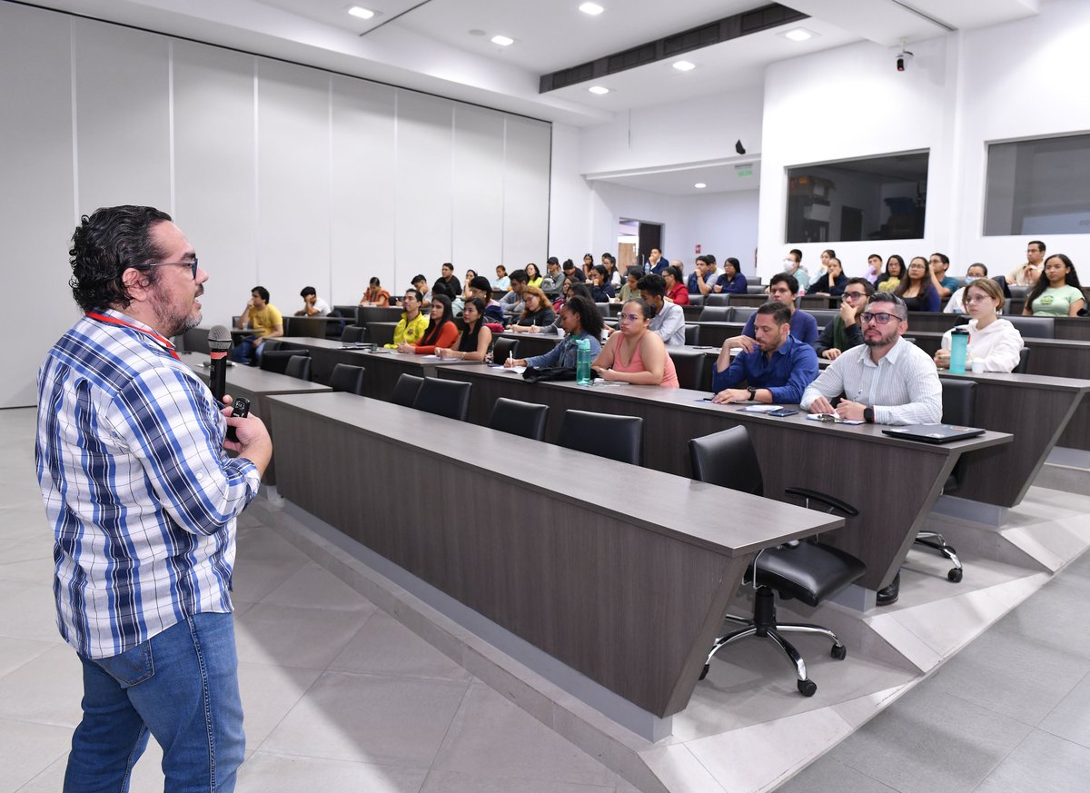 espol's tweet photo. #ESPOLesCiencia 
Durante tres días, la comunidad ha sido parte de una celebración de conocimiento en la vigésima edición de las Jornadas en Estadística. Este 20 de octubre se conmemora el día mundial de esta ciencia. Entérate de los detalles: https://t.co/JXgJ5rwkCQ https://t.co/S4S6bIchpl