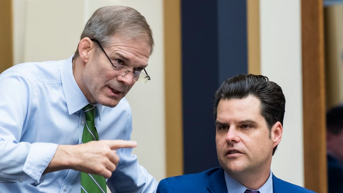 middleageriot's tweet photo. Jim Jordan and Matt Gaetz go together like syphilis and dementia. https://t.co/Gv8hzQMZX9