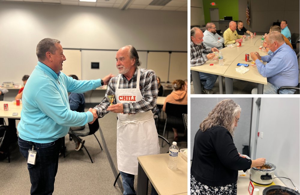 The Annual #ChiliCookoff for TechSolve & Juxtum employees took place yesterday to celebrate culinary talents within our organization. 

Darryl Cordrey won by a landslide of votes, earning him not only the title of Chili Champion!