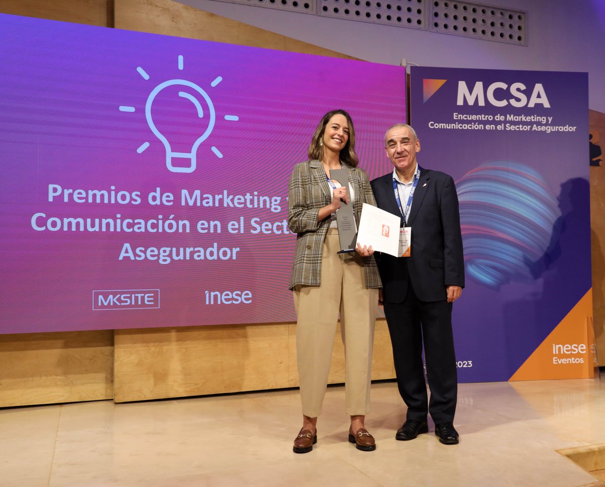 Estamos de celebración!!!🎉 
Ucoga leva o premio na categoría á "Mellor campaña dirixida ao cliente" nos Premios de Marketing e Comunicación no Sector Asegurador (MCSA), organizados por #INESE e Mksite e celebrados onte en Madrid.   #ucogaseguros #quientecuida #quentecoida