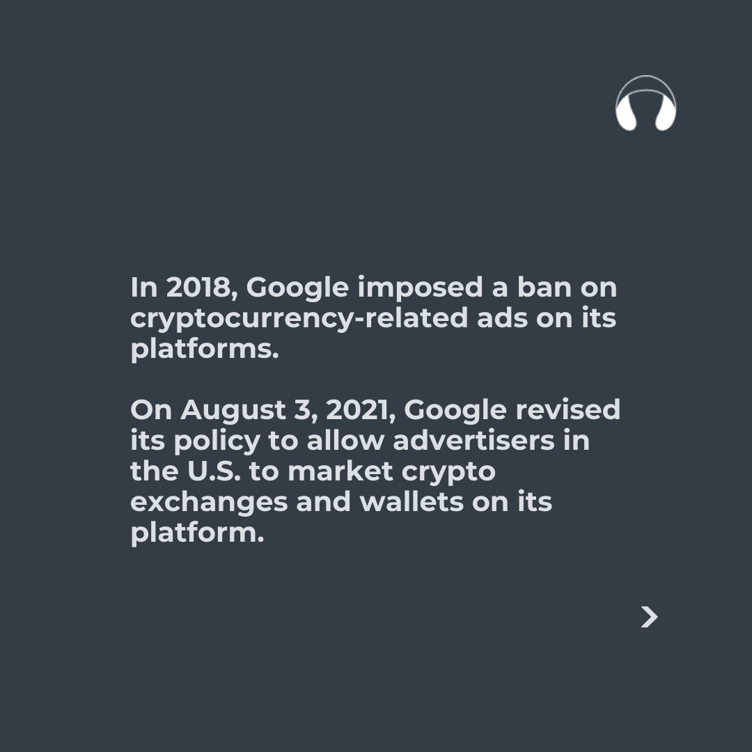 W3Blendr's tweet photo. From a 2018 ban to now promoting #nft and blockchain gaming, Google shifts its stance on crypto ads, reflecting the evolving digital landscape.
#w3f #w3facts #google #crypto #cryptoads #nft #blockchaingaming #adpolicy #cryptocurrency #blockchain #advertising #digitalads https://t.co/JpN1a2BCwr
