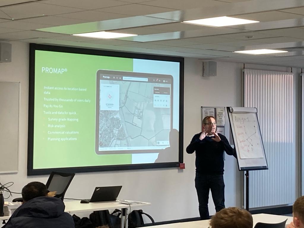 Promap's tweet image. Earlier this week, our National Training Manager Nick and Senior Consultant Paul visited the Level 4 Surveying students at @SalfordUni  to deliver an insightful session around #Promap and our expert #LandmarkData. Thanks for having us! 

hubs.la/Q026fdp30
