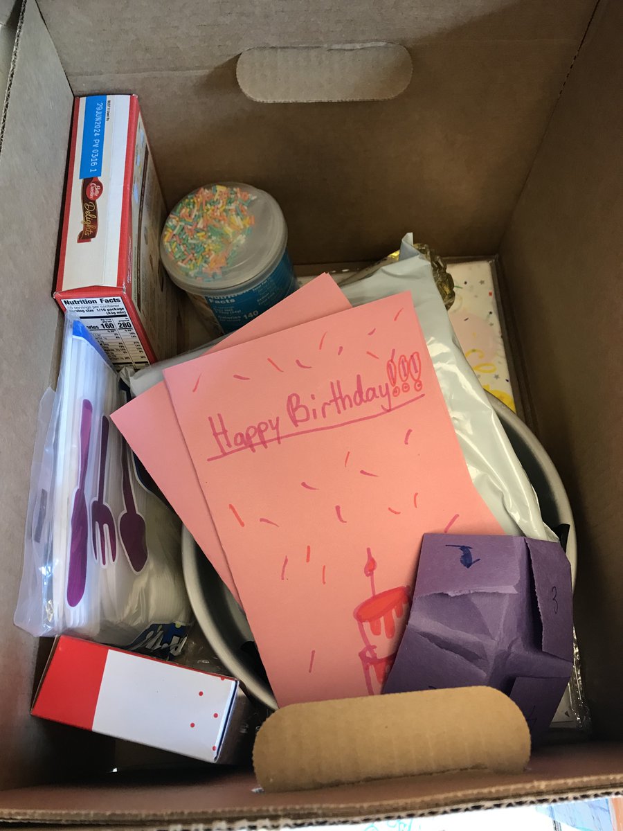 The Dow Jones Family Center partnered with Dow Jones to participate in their #TakeYourChildToWorkDay event. We received donations of the items from our center staff and families as well as from Dow Jones employees. Then the children made cards and decorated the boxes.