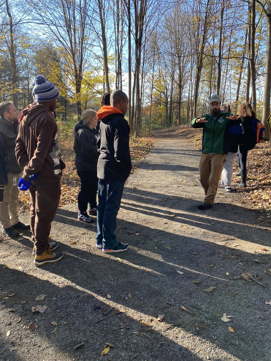 What a beautiful afternoon to spend outside @baltimorewoods. We walked, explored and learned a great deal! #wbl #trailconservation #westhillblue