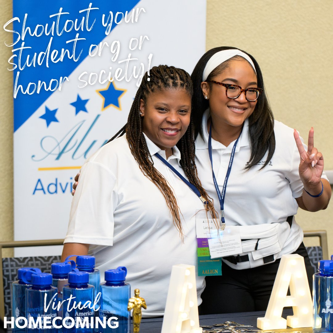 AMUAPUAlumni's tweet photo. On Spirit Day, celebrate your engagement! If you are in a student organization or honor society, share a post or picture using the hashtag #AMUPride or #APUPride. https://t.co/DyZvV7rMgK