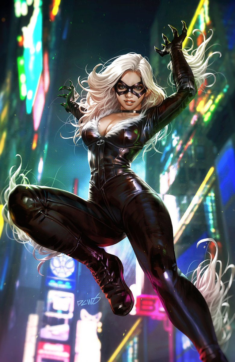 Here's my take on Black Cat for Marvel Amazing Spiderman issue 38, retailer variant done for @unknown_comics @ComicTraders_ca and the.616comics, if anyone's interested in picking up a copy please check their pages out =D #blackcat #spiderman #marvel