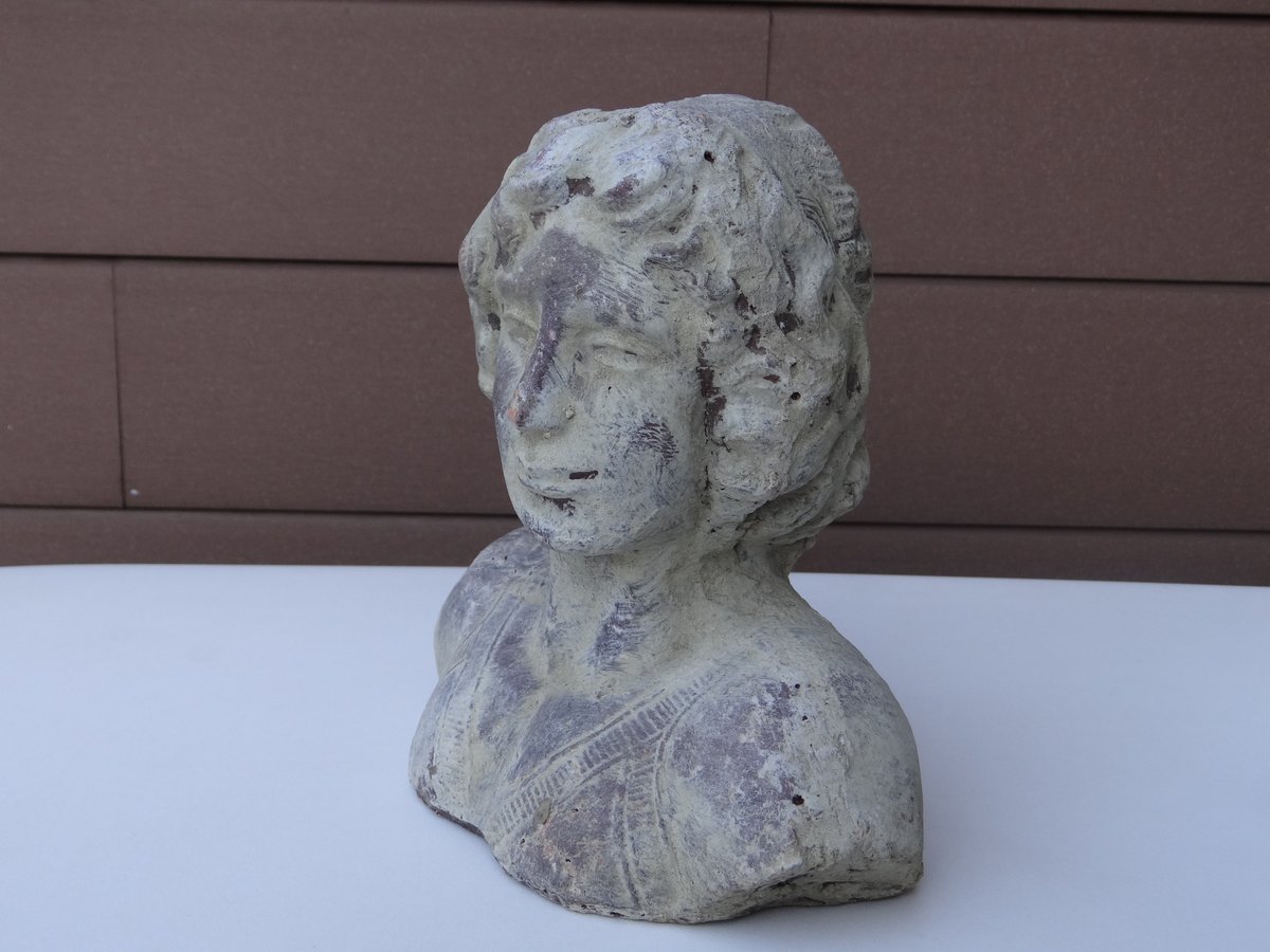 MarieEleme37892's tweet photo. Male head sculpture, pottery bust of a man, adolescent figure with youthful features #classicalstatue #terracotta statue #homedecor #shopsmall #giftideas #ShopEarly #earlyBiz #etsyvintage #Christmas #etsysale #wiseshopper #AutumnVibes #FestiveEtsyFinds https://t.co/x237JcZ0w8 https://t.co/KUyf2WLDox