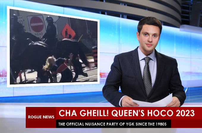 YGKRogue's tweet photo. This segment of YGK Rogue City News is brought to you by Queen's Homecoming 2023: The Official Nuisance Party Of Kingston Since the 1980s
#ygk #queensu #QueensHOCO https://t.co/IOrBqmUCDt