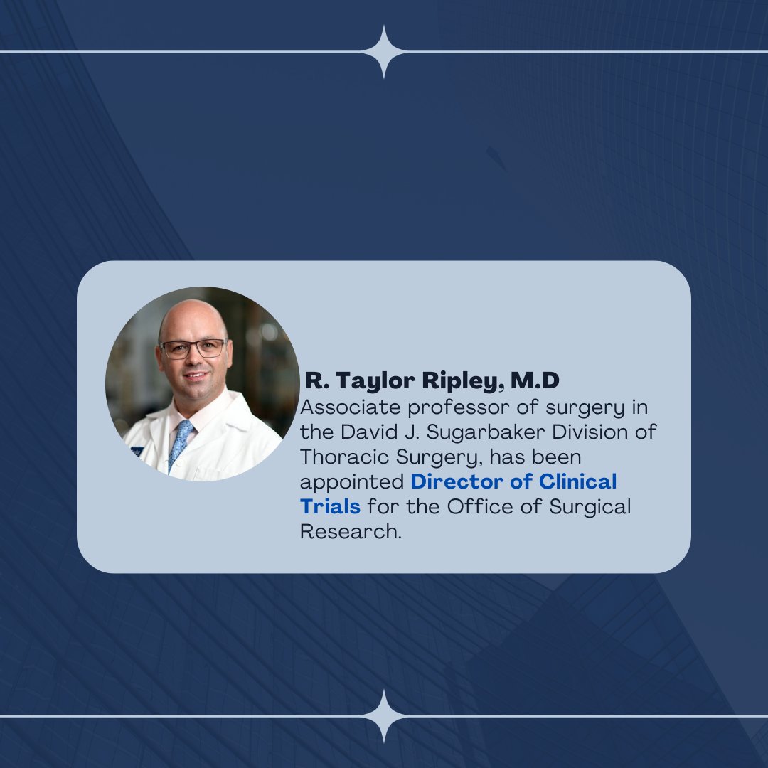 🌟 Exciting News! 🌟 @RTaylorRipley takes the helm as Director of Clinical Trials at @BCM_Thoracic! His leadership will drive our clinical trials to new heights, fostering innovation and growth in clinical research. #ClinicalTrials #MedicalResearch #Leadership #Innovation