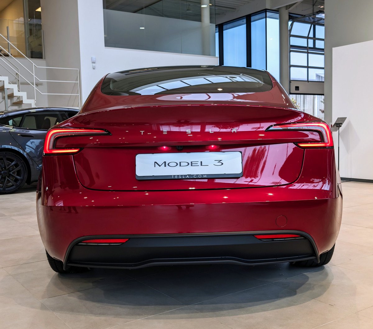 TeslaNieuws_'s tweet photo. This beauty π just entered the showroom at @Tesla Brugge !
Be welcome and enjoy the upgraded version of the Model 3
#Tesla #UpgradedModel3 #UltraRed
#TeslaEurope @TeslaEurope
πΈ : @LucWaterlot /@TeslaNieuws_ https://t.co/Q0z4oQpEfZ