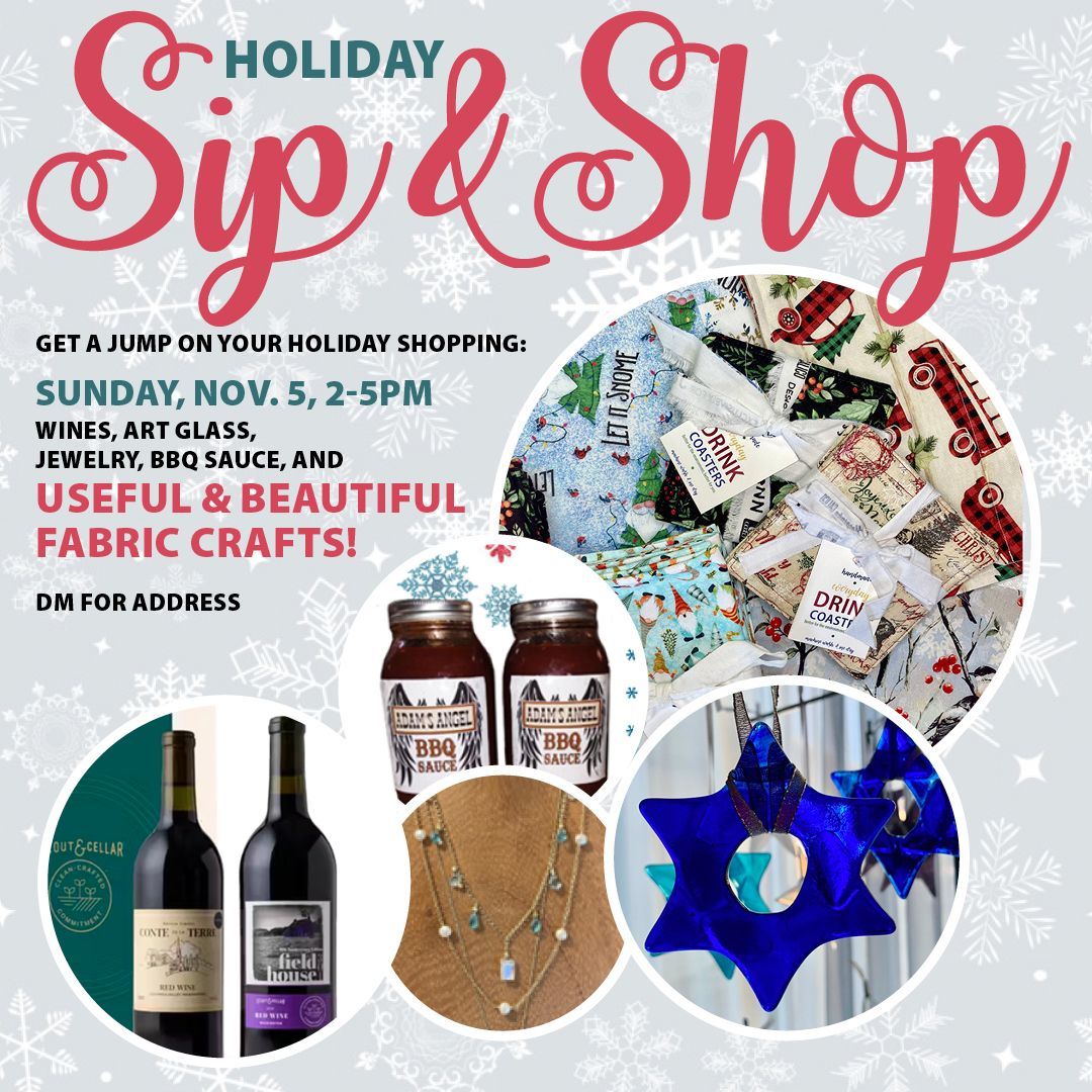 Join me and some friends in San Diego at the Sip & Shop event on Sunday, November 5! You'll find gifts for just about everyone on your list. DM me for the address. Link to my Etsy shop in bio. #SkunkCabbageCrafts #holidaydecor #holidaygifts #christmasgifts #holidayshopping