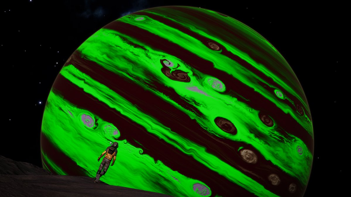 CmdrReiseLang's tweet photo. A quick stop and #spelfie at Virescent Wonder, a GGG in Thaileia PJ-O d7-74. #StellarScreenshots #EliteDangerousOdyssey https://t.co/AvLNu7Af8e