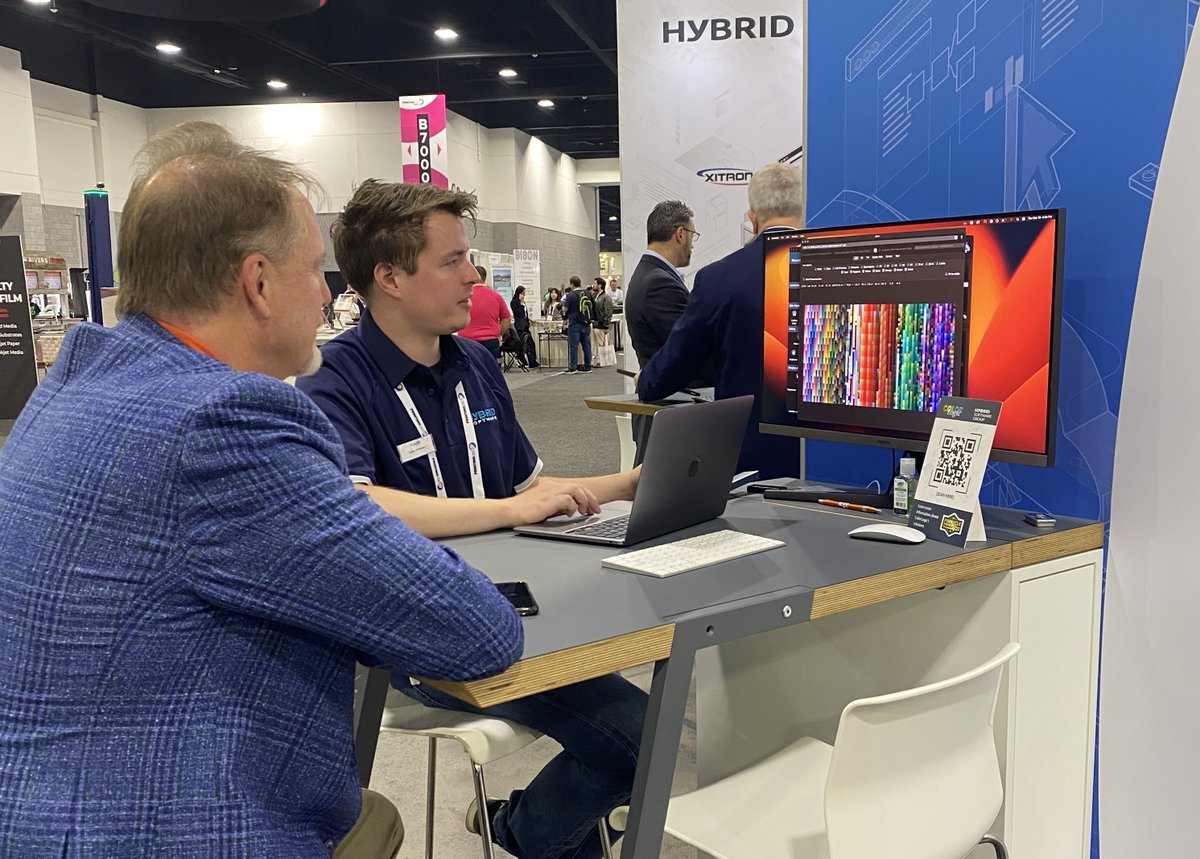 ColorLogicHYSG's tweet photo. It's been an exciting two days at #PrintingUnitedExpo.  We invite you to see demos of our G7 and award-winning #ColorManagement software. Visit Jake Johnson at the Hybrid Software booth B8079.  #printing #prepress #G7 #ColorAnt #CoPrA #ZePrA #ExpandedGamut https://t.co/4CpwwqknEq