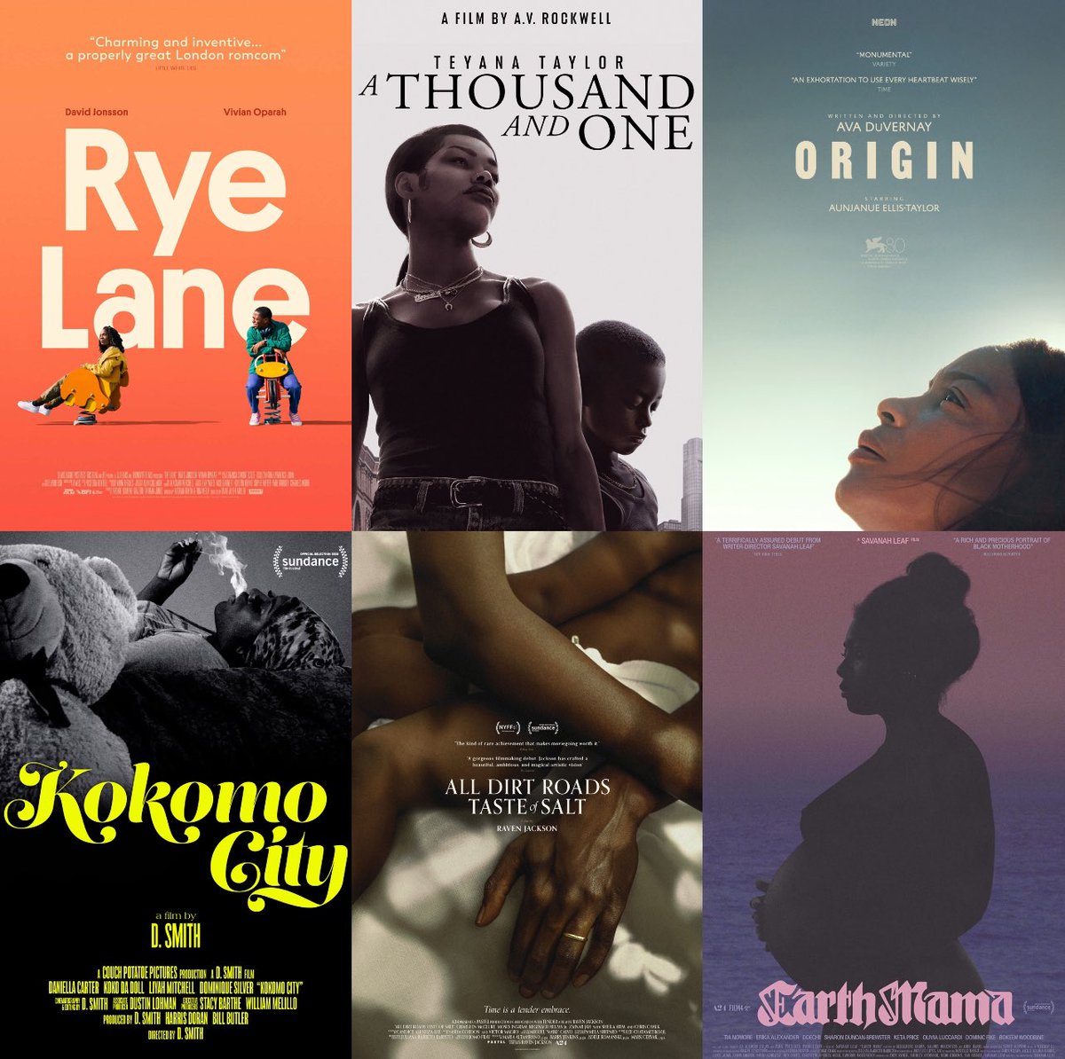 Not lost on me that in a year where lots of female directed works have been celebrated, there’s been considerably less attention for the Black female filmmakers’ work. I’ve seen the top 3 and have high praises for all; and am very looking forward to catching up on the bottom 3.