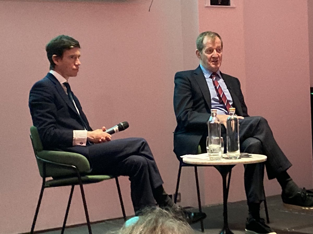 Great Press Fund Lunch, hearing from Alastair Campbell and Rory Stewart. Thanks to RBS for hosting.