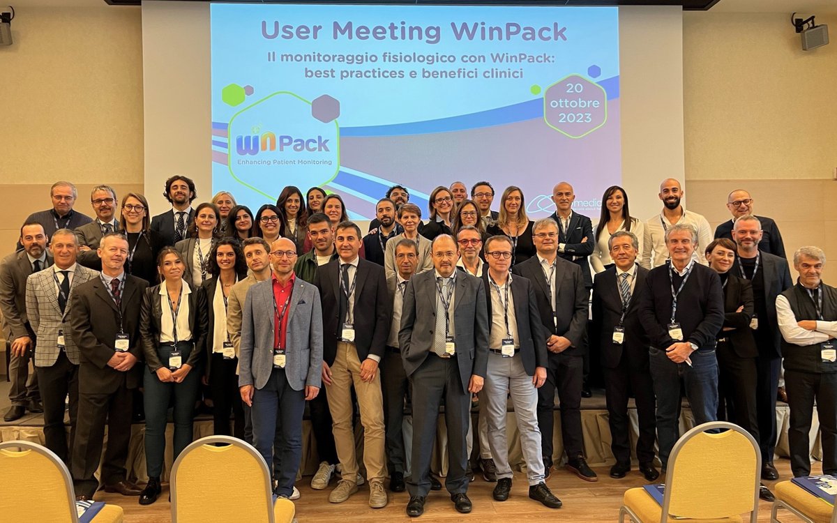 ab_medica's tweet photo. Il monitoraggio fisiologico con #WinPack e le esperienze delle aziende sanitarie, best practices e benefici clinici.
Ringraziamo il Dott. Massimo Alessandri, l’Ing. Giampiero Pini e il Dott. Alessio Bertini, la faculty e tutti i partecipanti.
#UserMeetingWinPack https://t.co/opQuEllznv
