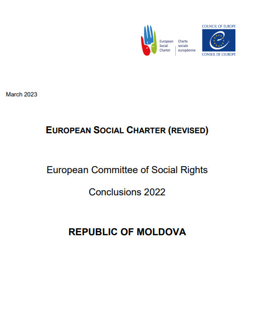 🔖Carta Sociala Europeana (Revizuita). Republica #Moldova. Concluzii 2022 (Grupul tematic 'Dreptul muncii') 📖🪩 tinyurl.com/49t6v237
#EuropeanSocialCharter
@CoESocialRights #SocialCharter #SocialSecurity #SocialCohesion