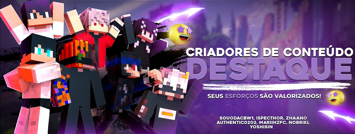 🎥 Olá jogadores!

Viemos aqui anunciar os nossos criadores de conteúdo destaques da vez, são eles:

🏅SOUODACBW1, ISPECTHOR, ZHAANO, AUTHENTIC0202, MARIIHZFC, NOBRIEL E YOSHISIN!

Parabéns a todos! 🎉

Conheçam os seus respectivos trabalhos e deem uma força para eles!