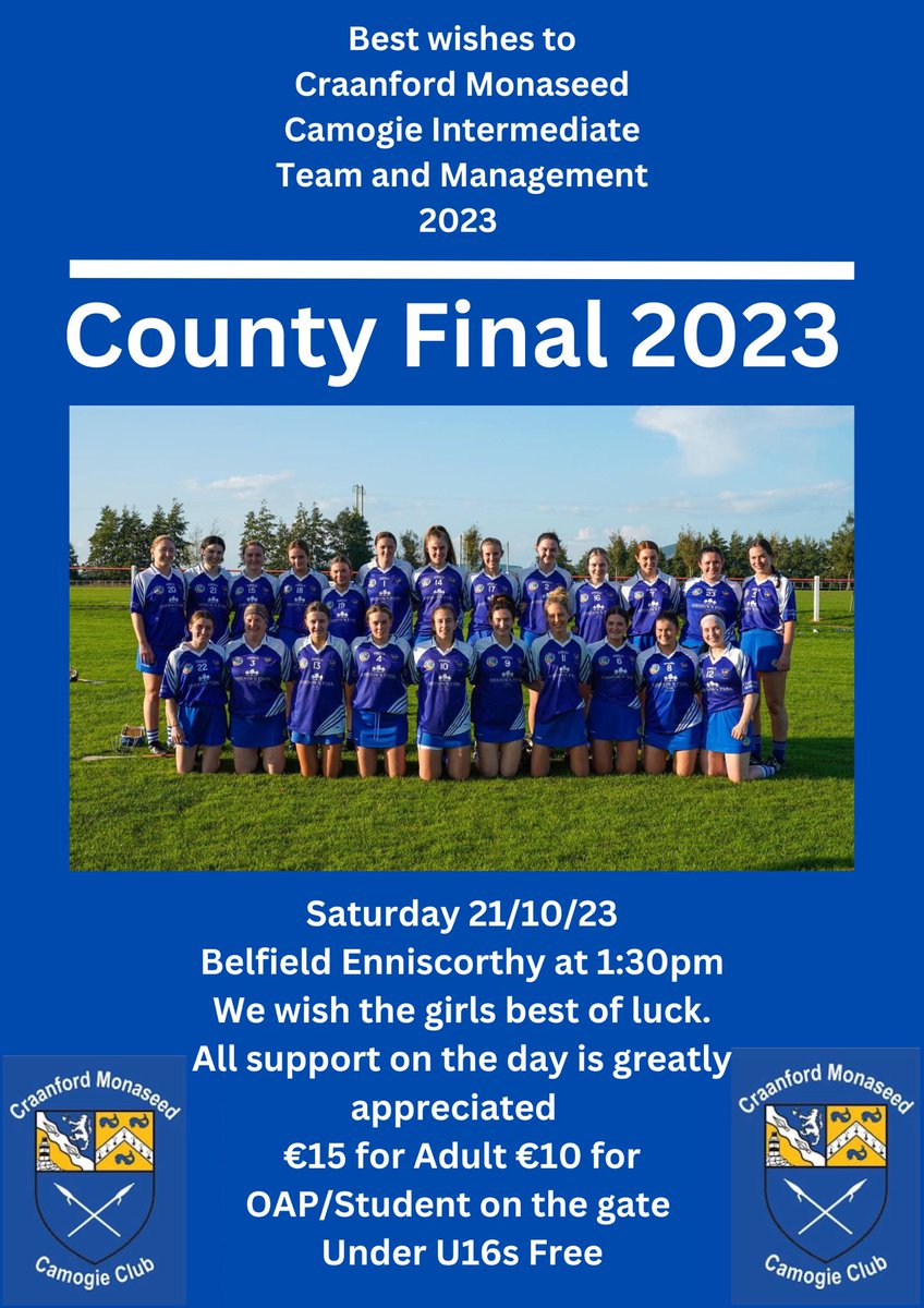 Craanford Monaseed Camogie Club tweet media