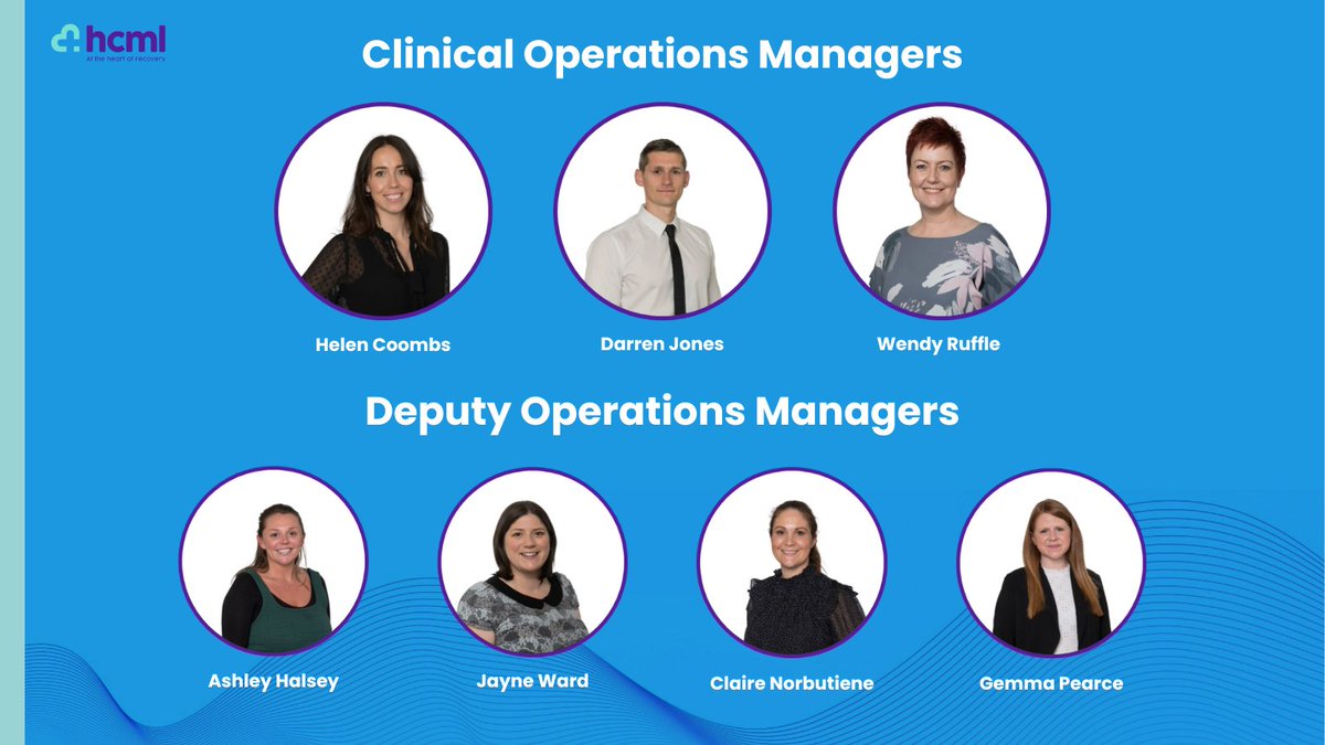 hcml1's tweet photo. We’re continuing to expand our team at HCML, and this has meant promotions for our clinical team. 

Congratulations to our newly appointed Clinical Operations Managers and Deputy Operations Managers. #TeamHCML https://t.co/hwR798Z4GK