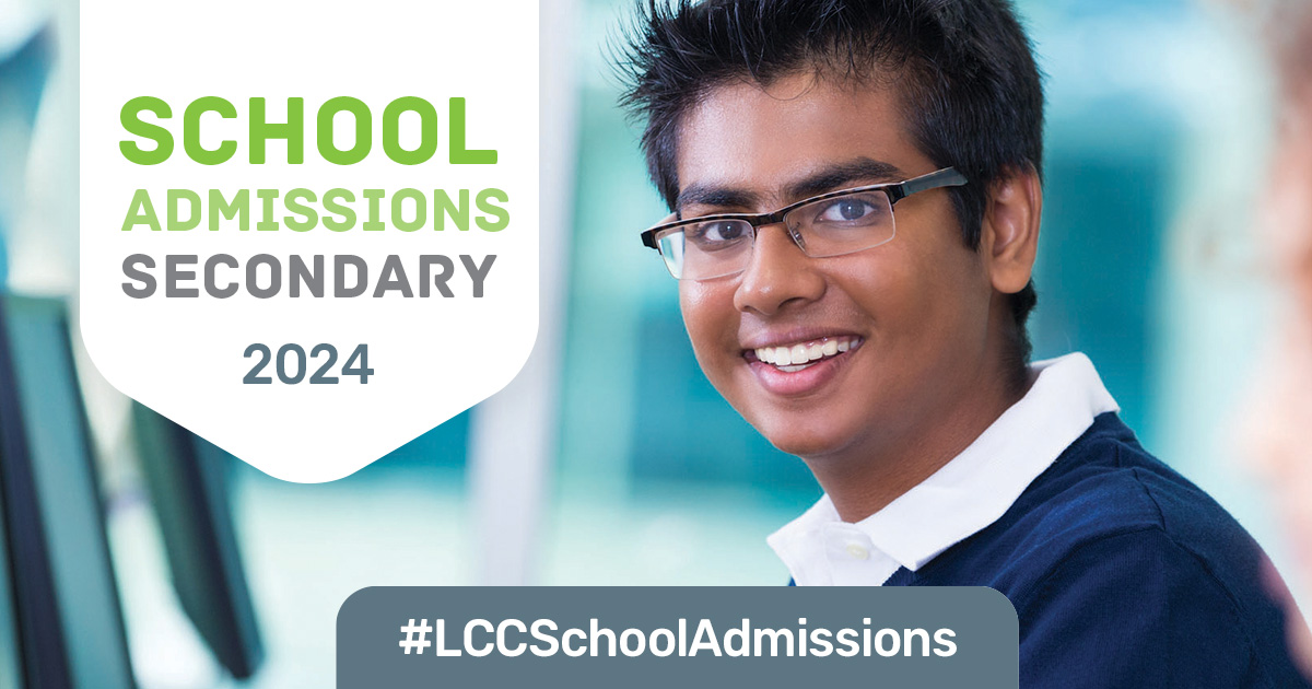 📚 Do you have a child due to start secondary school in September 2024? 

Don't miss out on your top spot and apply for your preferred school place before 31 October 2023. Find out more here: lancashire.gov.uk/schools

#LCCSchoolAdmissions