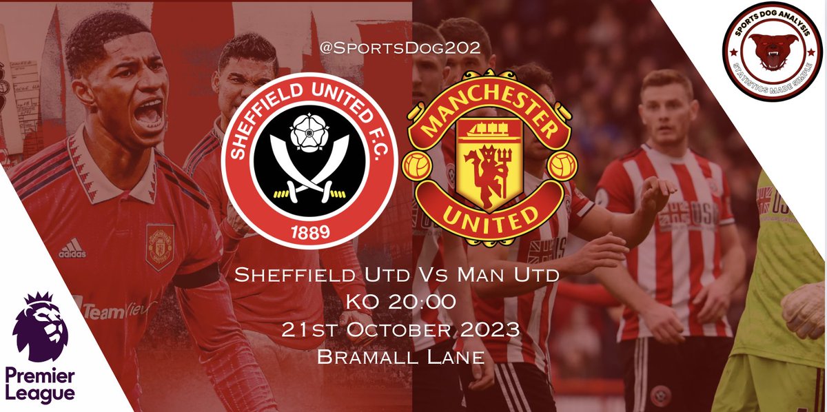 Sheffield United Vs Man United 
Pre Match Analysis report in thread 🧵👇

#StormBabet #SpiderMan2 #AUSvPAK #ShowRacismTheRedCard  #MUFCTakeover #free #FreeBetFriday  #sufc