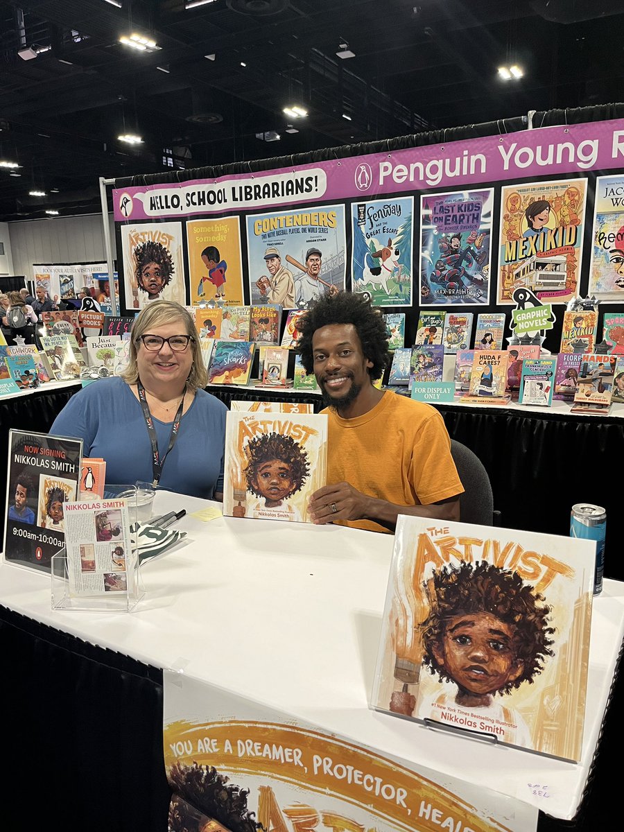 Newcomer Academy Library (@newcomerlibrary) on Twitter photo Check out <a href="/4NIKKOLAS/">NIKKOLAS</a> and his work. I was lucky to meet him and get an autographed book for <a href="/NewcomerAcademy/">Newcomer Academy</a> library! I can’t wait to share it with my students. <a href="/JCPS_LMS/">JCPS Library Media Services Department</a> #AASL23 Check out <a href="/4NIKKOLAS/">NIKKOLAS</a> and his work. I was lucky to meet him and get an autographed book for <a href="/NewcomerAcademy/">Newcomer Academy</a> library! I can’t wait to share it with my students. <a href="/JCPS_LMS/">JCPS Library Media Services Department</a> #AASL23