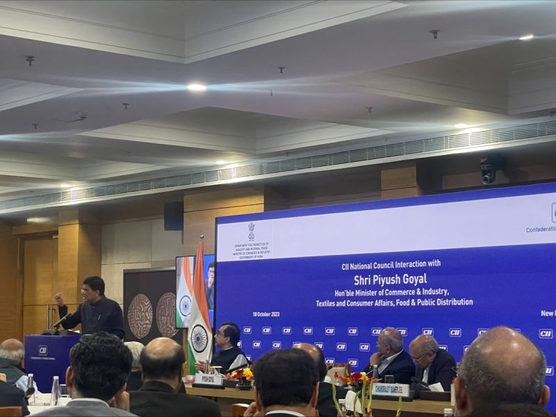 Surajalluvium's tweet photo. Welcome to your office at Vanijya Bhavan, I am just a custodian says @PiyushGoyalOffc   @CimGOI  Honorable Minister of Commerce and Industry, Government of India as his first words during the interaction with the @FollowCII  Members https://t.co/weJxAzufku