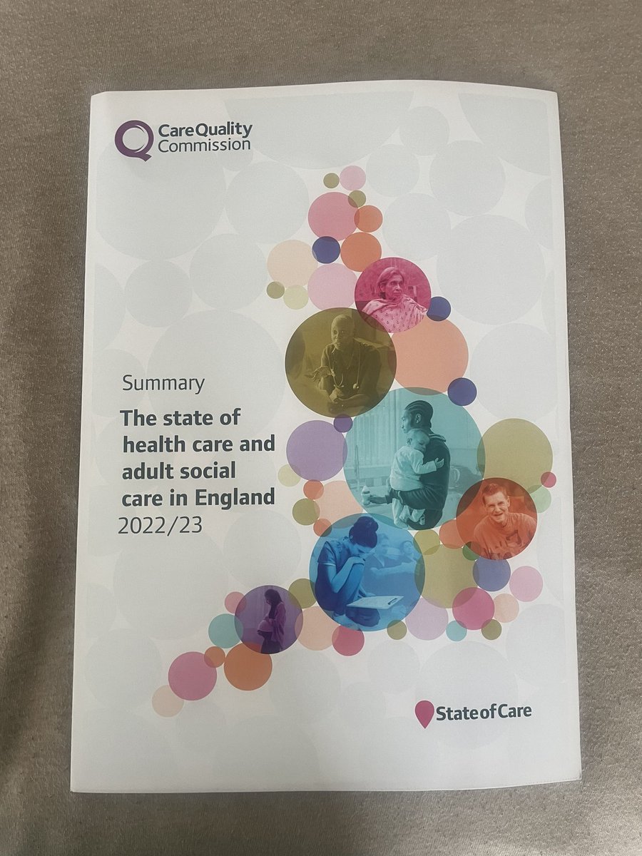 Delighted to be invited to the launch of this year’s #StateOfCare report It’s brave  & resonates with my  frontline experience. We are in danger of  a two tier system where care is given to those who can afford it rather than all  who need it. Well done @CQCProf for the honesty