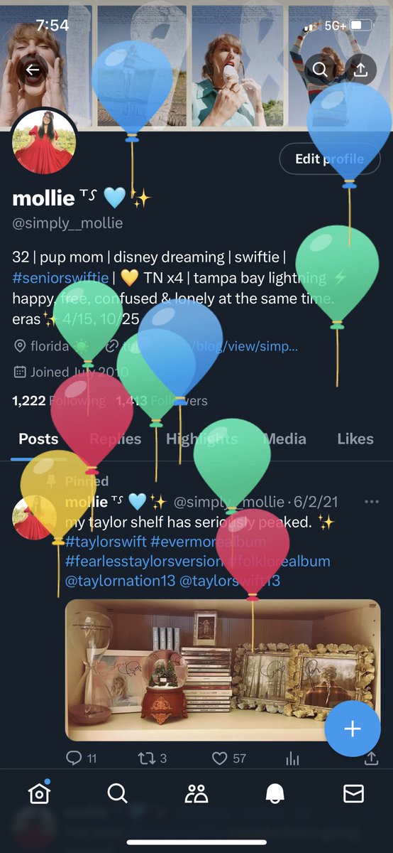 simply__mollie's tweet image. thank you to all of you who have shown me birthday love this week after seeing my senior swiftie post. so happy to meet all my new swiftie moots! 

33 is still growing up now… 🫶🏼✨ #seniorswiftie #birthday #thirtythree