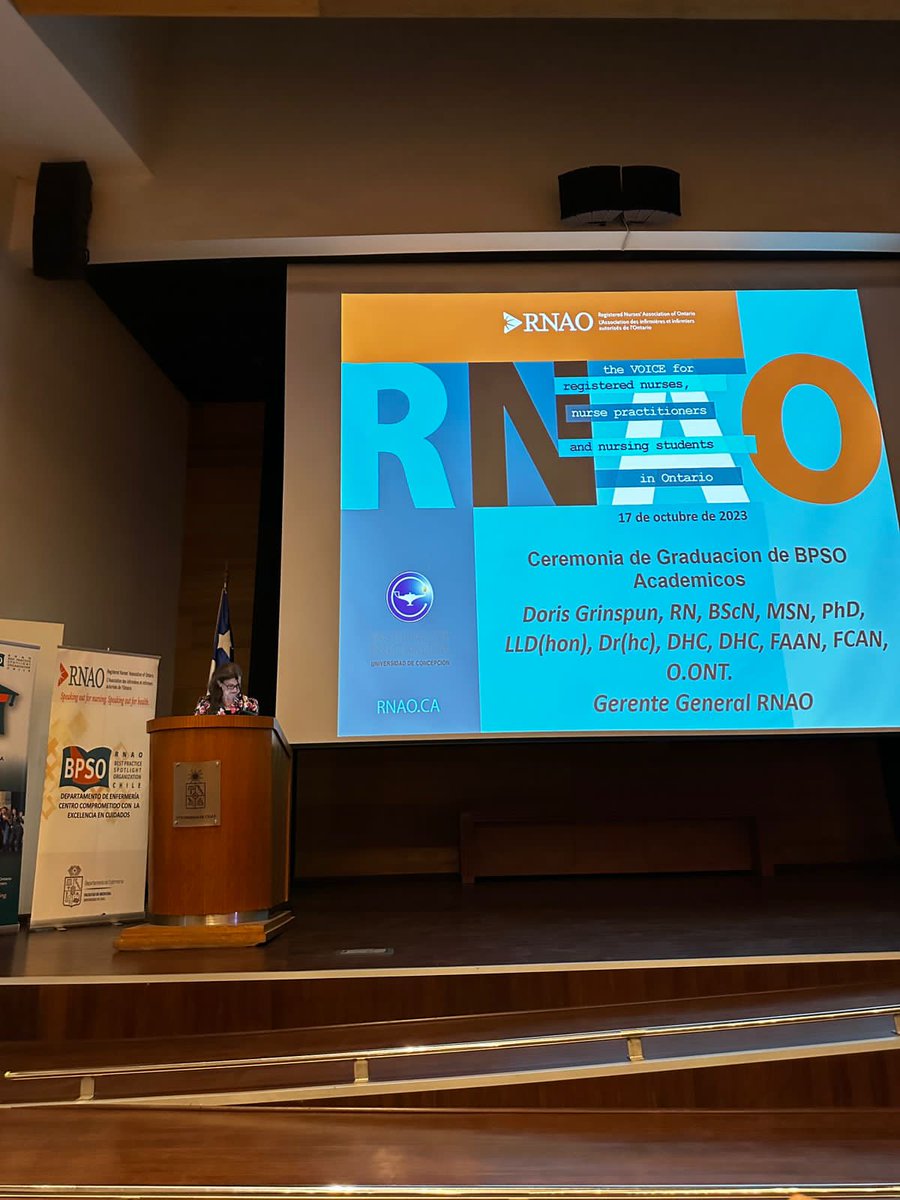Hoy 20 de octubre se desarrolla la ceremonia de certificación de nuevas Escuelas de #Enfermería que se suman al compromiso de formar a estudiantes en base a las buenas prácticas, implementando las guías de #RNAO #BPSO
#UdeChile