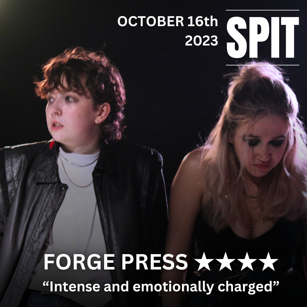 mudskipperTC's tweet image. A special thank you to @ForgePress  for the review of our latest show SPIT! For more pictures from this production check out our website - mudskippertheatre.com/spit-16%2F20%2…
For the full review see Forge Press' website - forgepress.org/2023/10/17/loc…