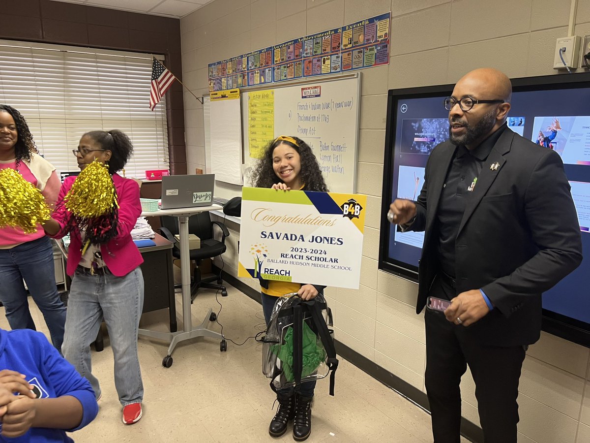BibbSchools's tweet photo. Congratulations to Savada Jones, our 2023-2024 @REACHGA scholar for @MiddleHudson! #Built4Bibb https://t.co/WaeLSndJhL