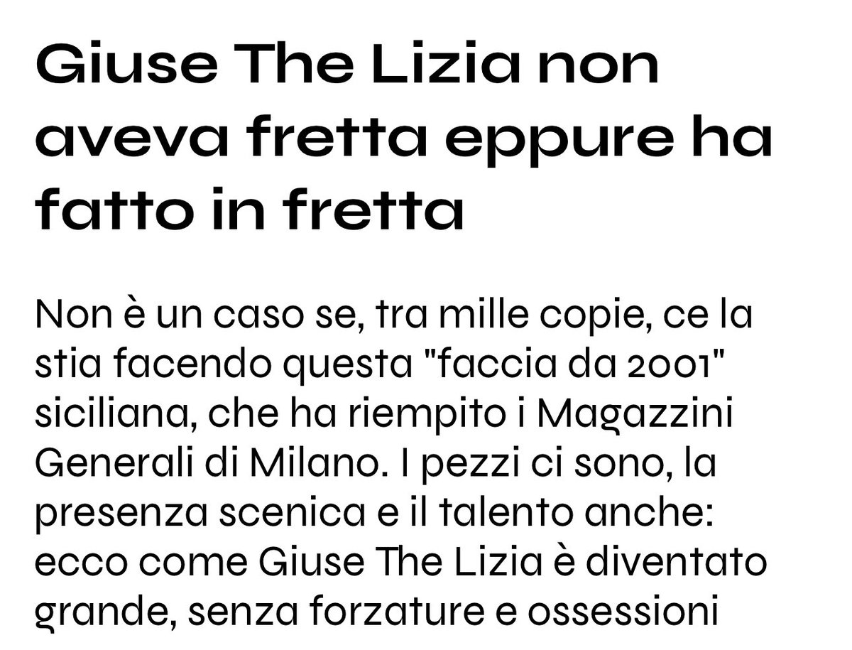 Ieri Magazza di Milano 🤯
La recensione del concerto di Giuse The Lizia. Grazie a Rockit.