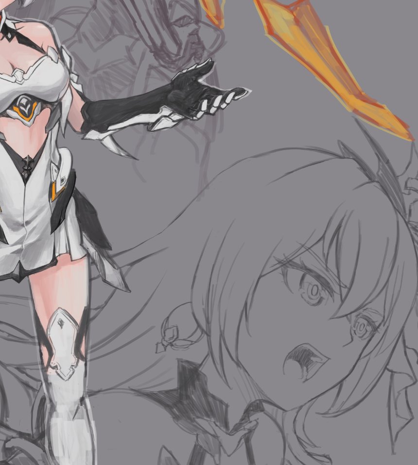 布洛妮娅·扎伊切克 「キアナチャンの絵描くっつてんのに、なんかどんどん複雑なことになってませんか」|mito@不滅モデラーのイラスト