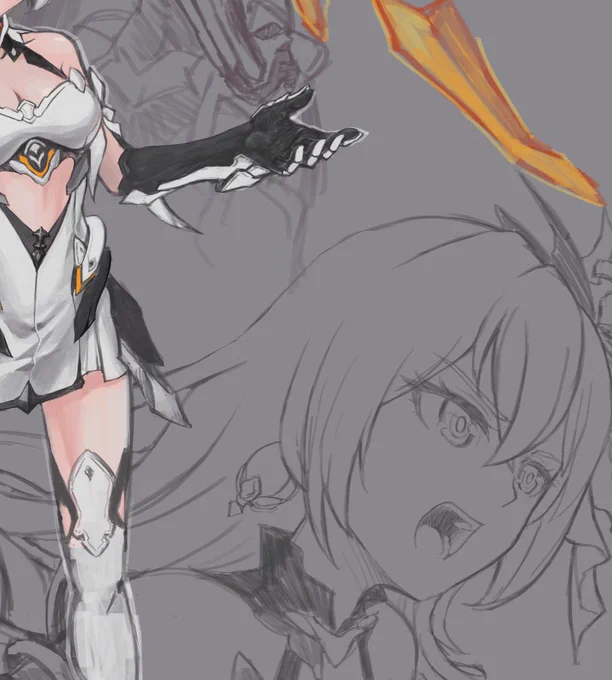 キアナチャンの絵描くっつてんのに、なんかどんどん複雑なことになってませんか