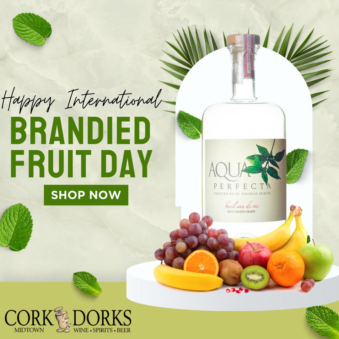 Celebrate International Brandied Fruit Day with our fine selection of brandies and your choice of fruit! Come shop our a-list brandies today 🥃🍇#BrandiedFruitDay #sipandshop