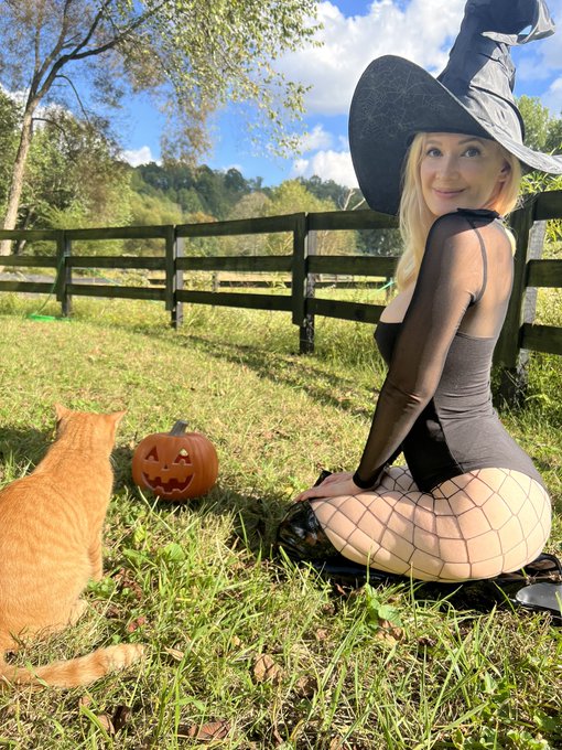 I did a Halloween photoshoot and a cat found me ? https://t.co/btSXsXf1yc