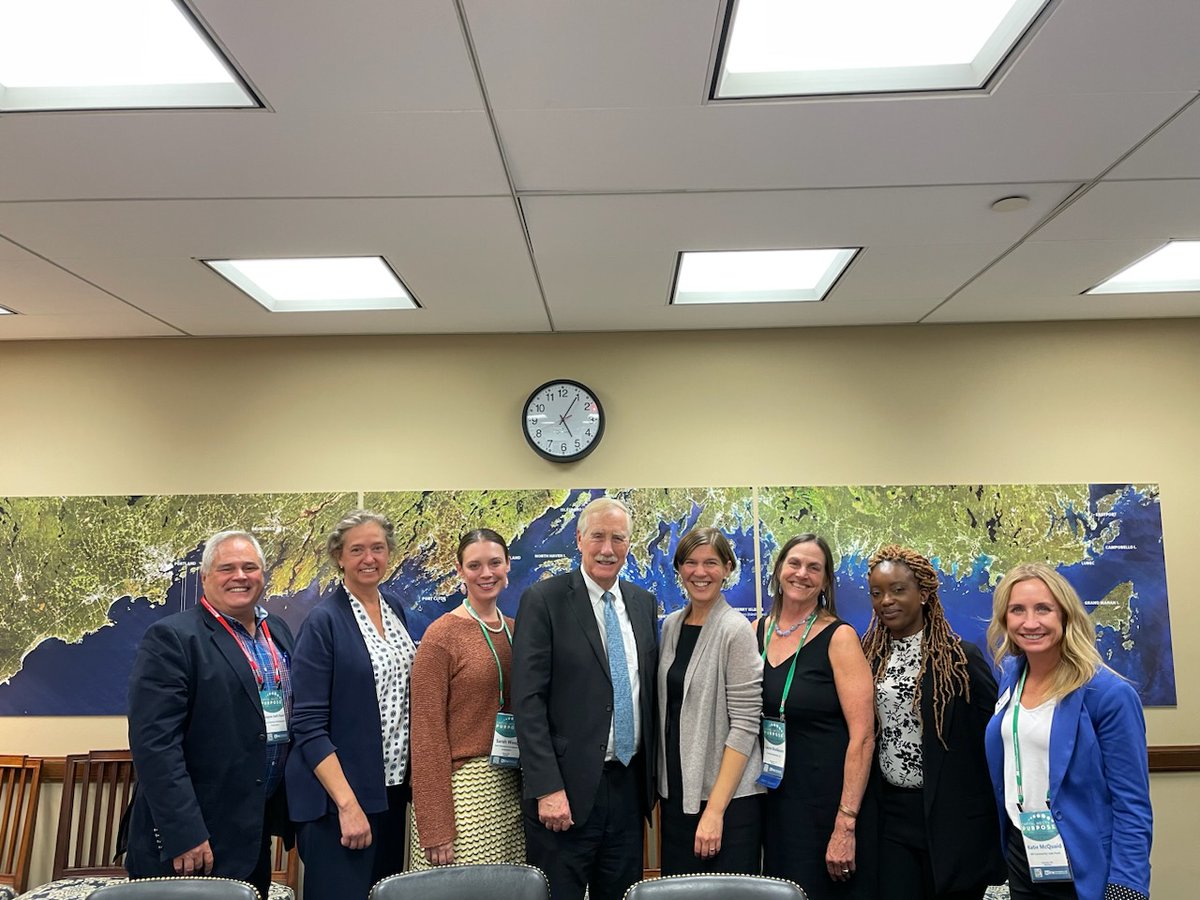 Thank you <a href="/SenAngusKing/">Senator Angus King</a> and <a href="/SenatorCollins/">Sen. Susan Collins</a> for meeting with us this week to discuss the ways #CDFIs can help increase economic opportunity, support the creation of #GoodJobs and invest in a more equitable and environmentally resilient future in #Maine and across the country.
