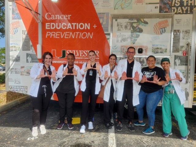 UMiamiNursing's tweet photo. FLASH BACK FRIDAY!  To an amazing initiative and collaboration between SONHS and the Sylvester Comprehensive Cancer Center (SCCC) and their “Gamechangers” mobile clinics for cancer screening, health promotion and education.
#CaneNurse
https://t.co/eHSPzlyhiM https://t.co/StFITZp8Zl