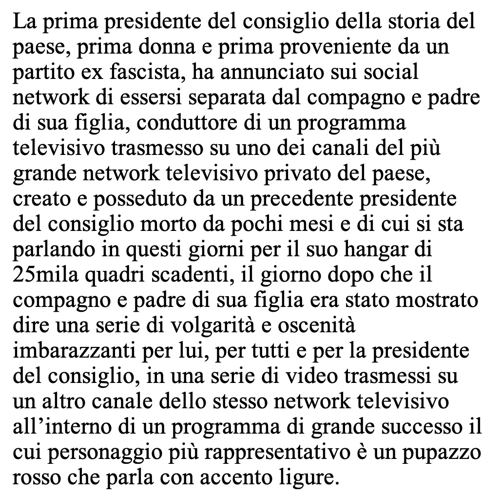 Pensa gli stranieri, a spiegarglielo.