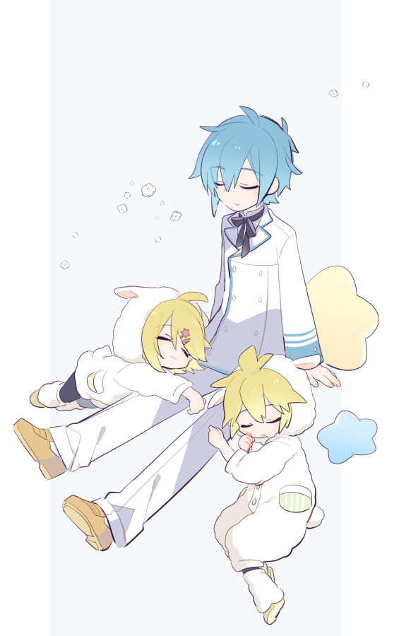 鏡音レン ,鏡音リン ,カイト(ボーカロイド) 「」|由杞のイラスト