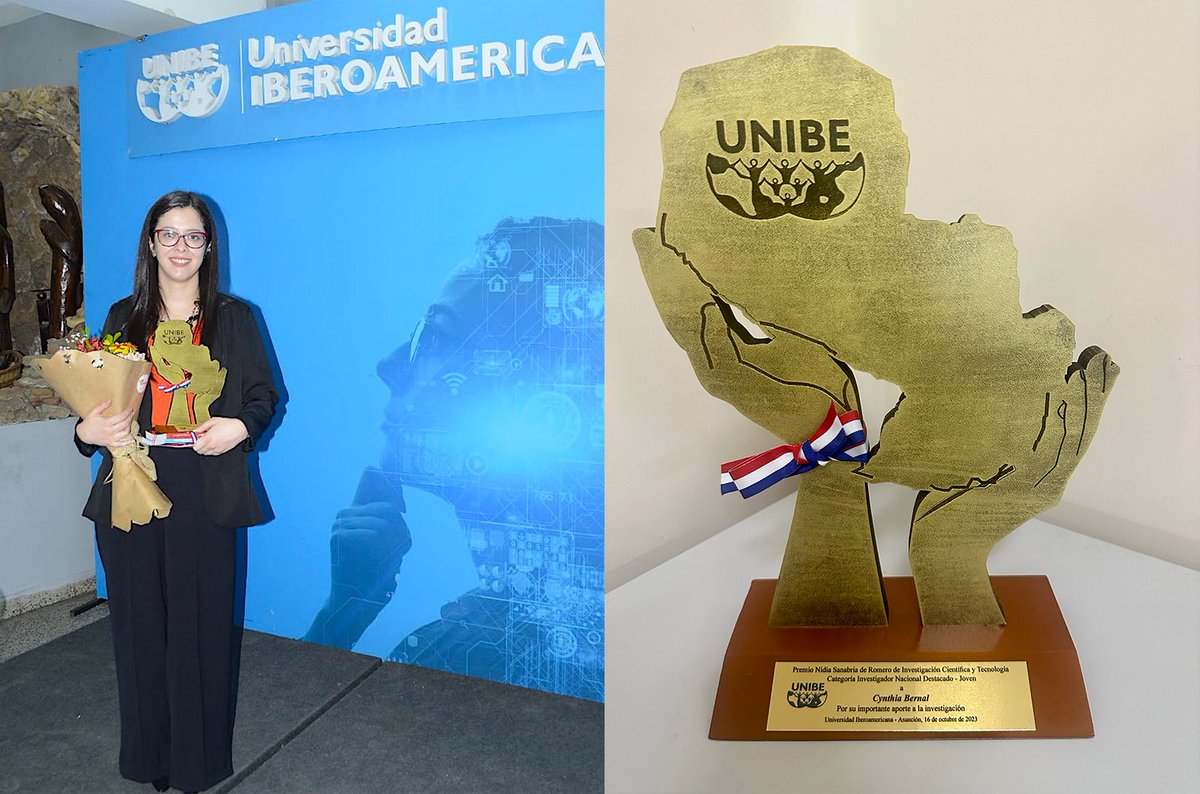 IICS_UNA's tweet photo. ¡Orgullosos de nuestra docente investigadora! MSc. Cynthia Bernal 
Fue distinguida con el Premio “Doña Nidia Sanabria de Romero” en la categoría de “Investigador Nacional Destacado Joven”. Este premio reconoce su dedicación y excelencia en la investigación
https://t.co/63zahObKTU https://t.co/rFupAzshao