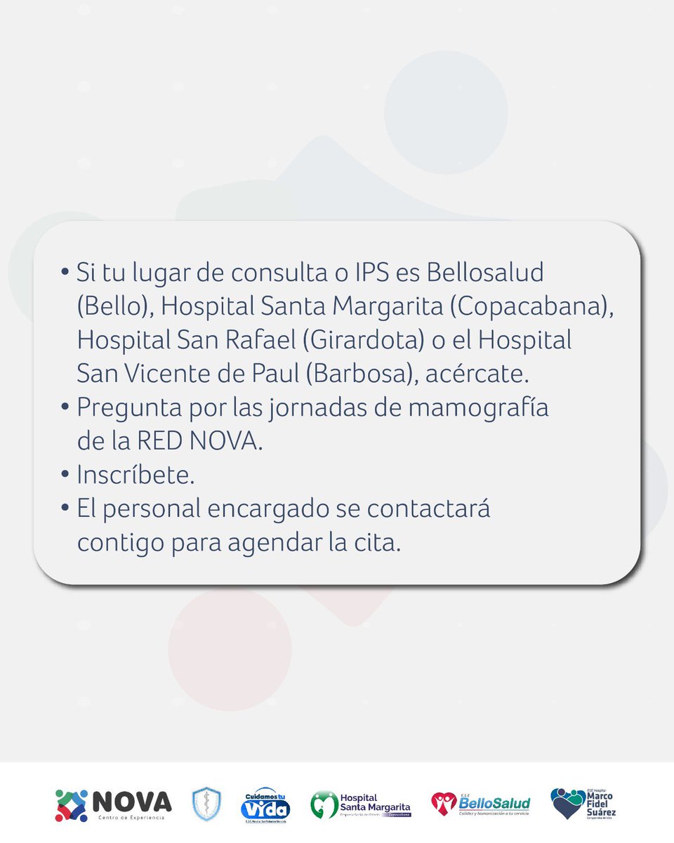 HospitalMFS's tweet photo. Por medio de la #RedNOVA buscamos que las mujeres accedan de manera fácil y rápida al tamizaje mamario.
Durante el año hemos realizado 1️⃣7️⃣9️⃣9️⃣mamografías, logrando la detección temprana del cáncer y viabilizando el tratamiento oportuno para las mujeres con diagnóstico positivo. https://t.co/ABDPcVE0nK