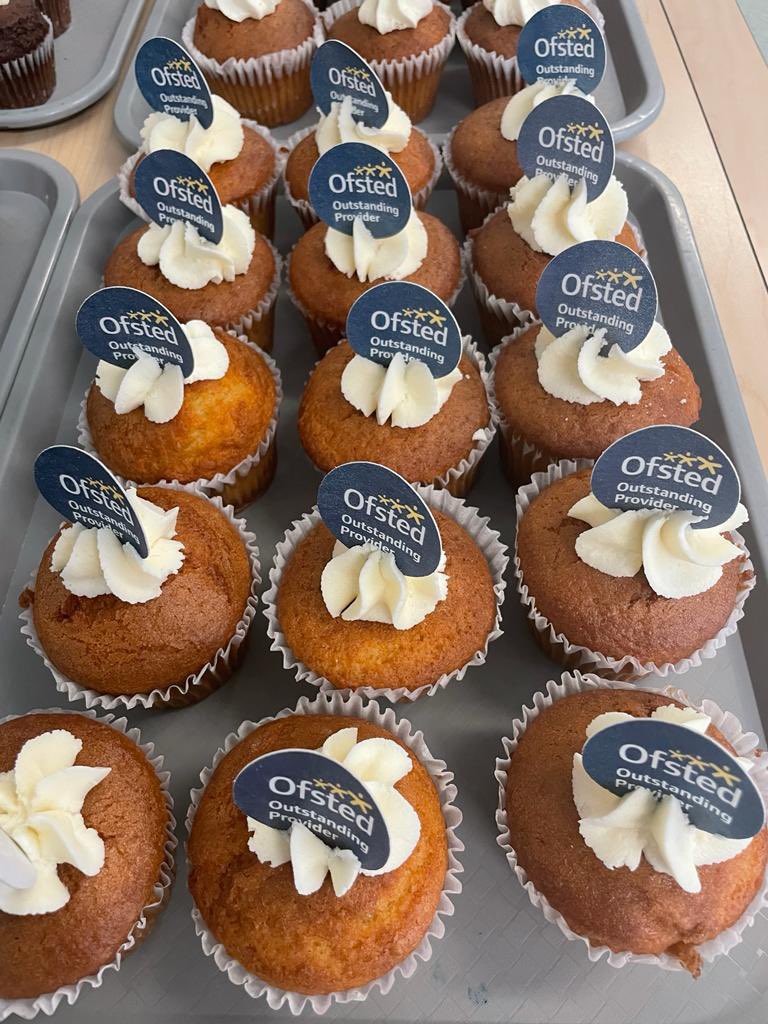 rickyschool's tweet photo. Celebrating our outstanding news with our school community this afternoon! All students loved our cakes made by @weareculinera! 🧁 👏 

Have a great half term! https://t.co/gQWzbTXV7t