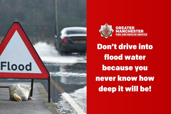 A Met Office amber weather warning for rain is in place for parts of Greater Manchester until tomorrow morning.  ⚠️ 

Please take extra care when out in bad weather  🌧️

Never attempt to drive through flood water if you are unsure of its depth  

Only call 999 in an EMERGENCY