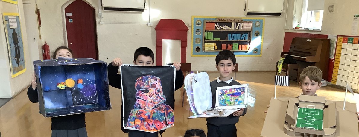GabrielsSchool's tweet photo. Wow! Superb Genius Work from the children this term - Well done everyone! #homework #geniuswork #schoolproject https://t.co/ClaD2Vo92f